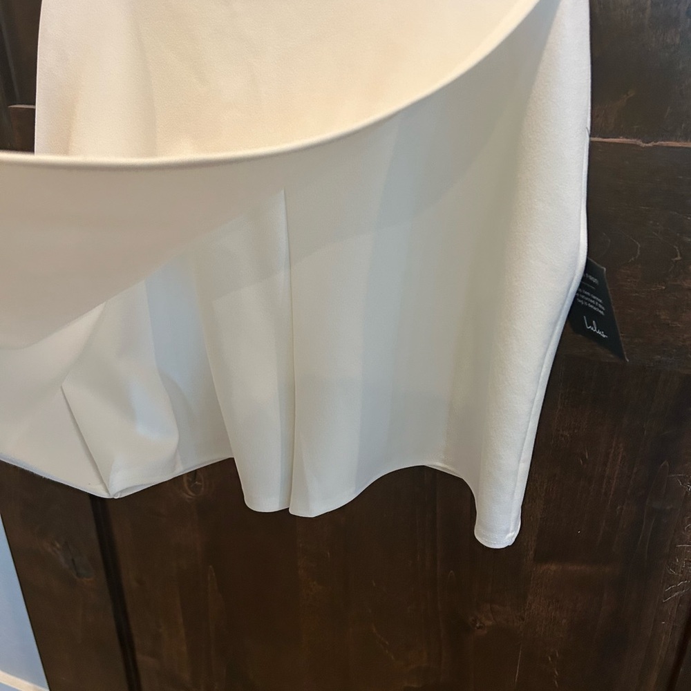 Lulu's White Sleeveless Square Neck Sheath Romper - Picture 2 of 4